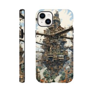 Surreal City Abstract Phone Case - Tough case, Apple - iPhone 14 Plus
