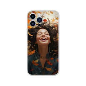 Pure Happiness Joyful Girl Phone Case - Flexi case, Apple - iPhone 13 Pro Max