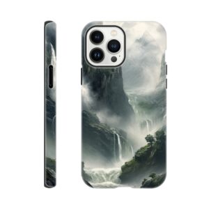 Mountain Waterfalls Rugged Phone Case - Tough case, Apple - iPhone 13 Pro Max