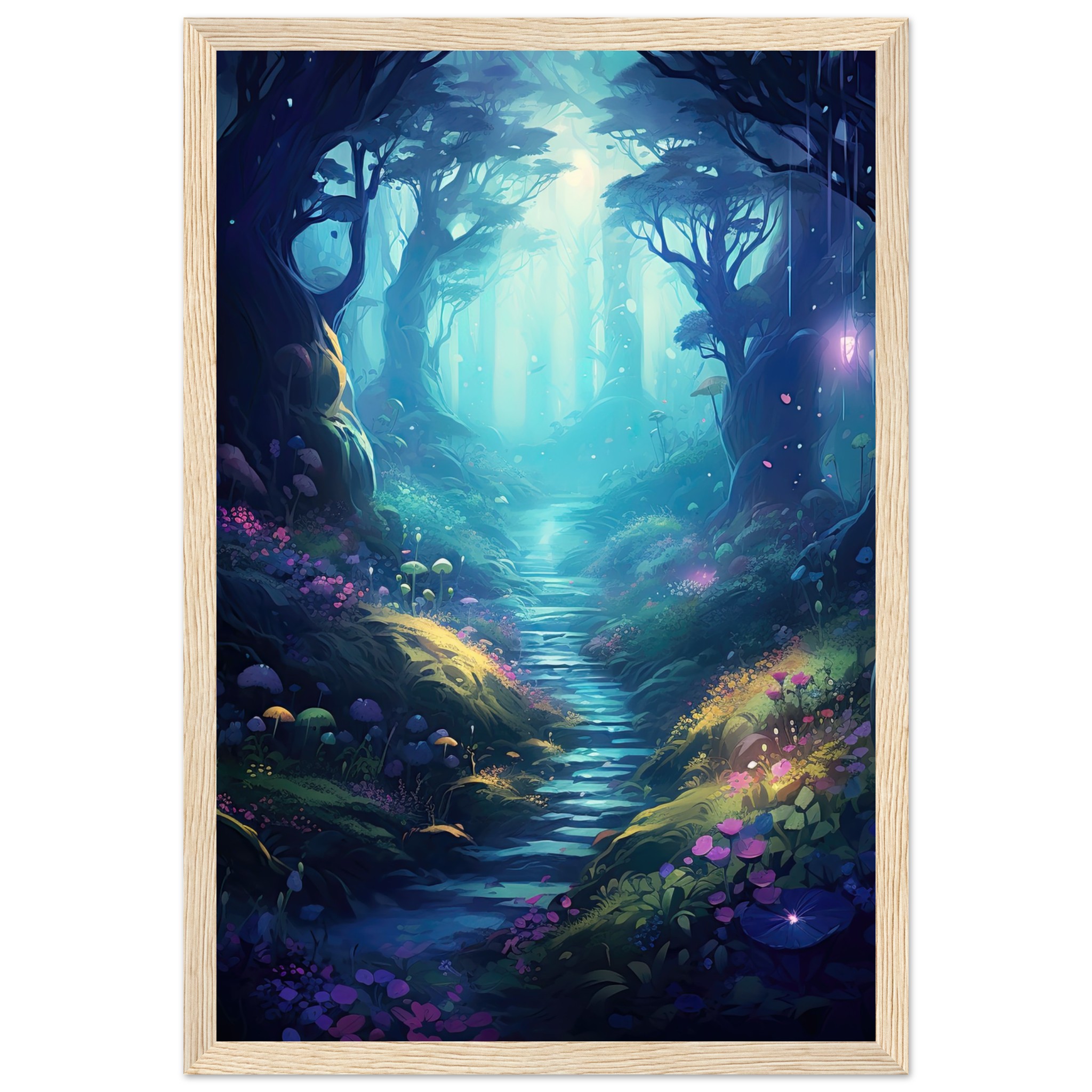 Path Through the Magic Forest Framed Print