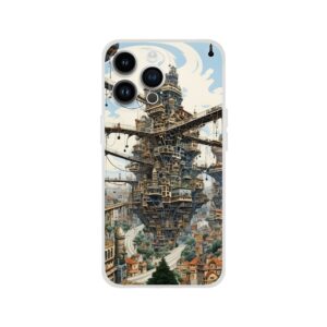 Surreal City Abstract Phone Case - Flexi case, Apple - iPhone 14 Pro Max