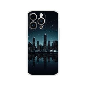 City Skyline Night Constellations Phone Case - Flexi case, Apple - iPhone 14 Pro