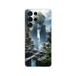 Sci-Fi Concept World Phone Case - Flexi case, Samsung - Galaxy S21 Ultra
