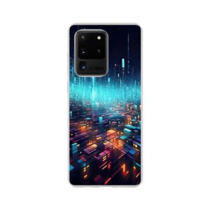 High Speed Data Abstract Phone Case - Flexi case, Samsung - Galaxy S20 Ultra