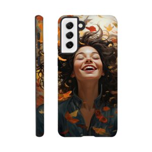 Pure Happiness Joyful Girl Phone Case - Tough case, Samsung - Galaxy S21 Plus