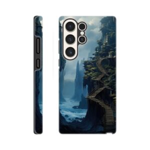 Cliffside Kingdom Landscape Phone Case - Tough case, Samsung - Galaxy S23 Ultra
