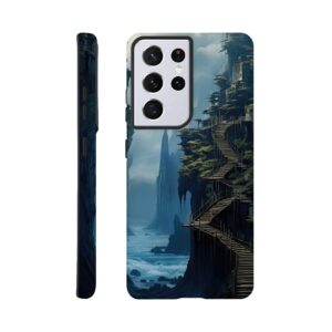 Cliffside Kingdom Landscape Phone Case - Tough case, Samsung - Galaxy S21 Ultra