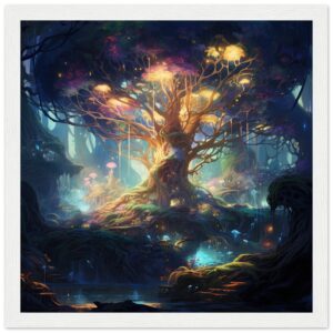 Magical Tree Kingdom Framed Print