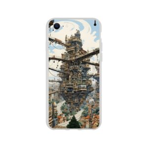 Surreal City Abstract Phone Case - Flexi case, Apple - iPhone 8