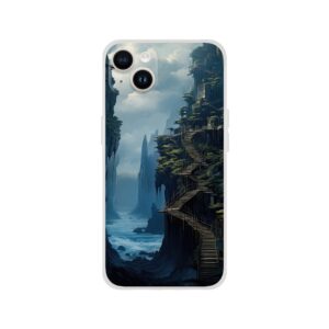 Cliffside Kingdom Landscape Phone Case - Flexi case, Apple - iPhone 14 Plus
