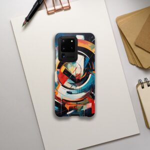 Abstract Colorful Painted Blue Phone Case - Tough case, Samsung - Galaxy S20 Ultra