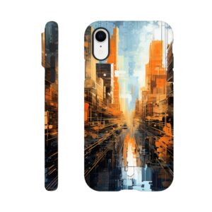 Abstract City Paint Splatter Phone Case - Tough case, Apple - iPhone XR