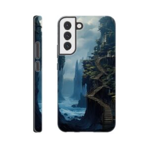 Cliffside Kingdom Landscape Phone Case - Tough case, Samsung - Galaxy S22 Plus