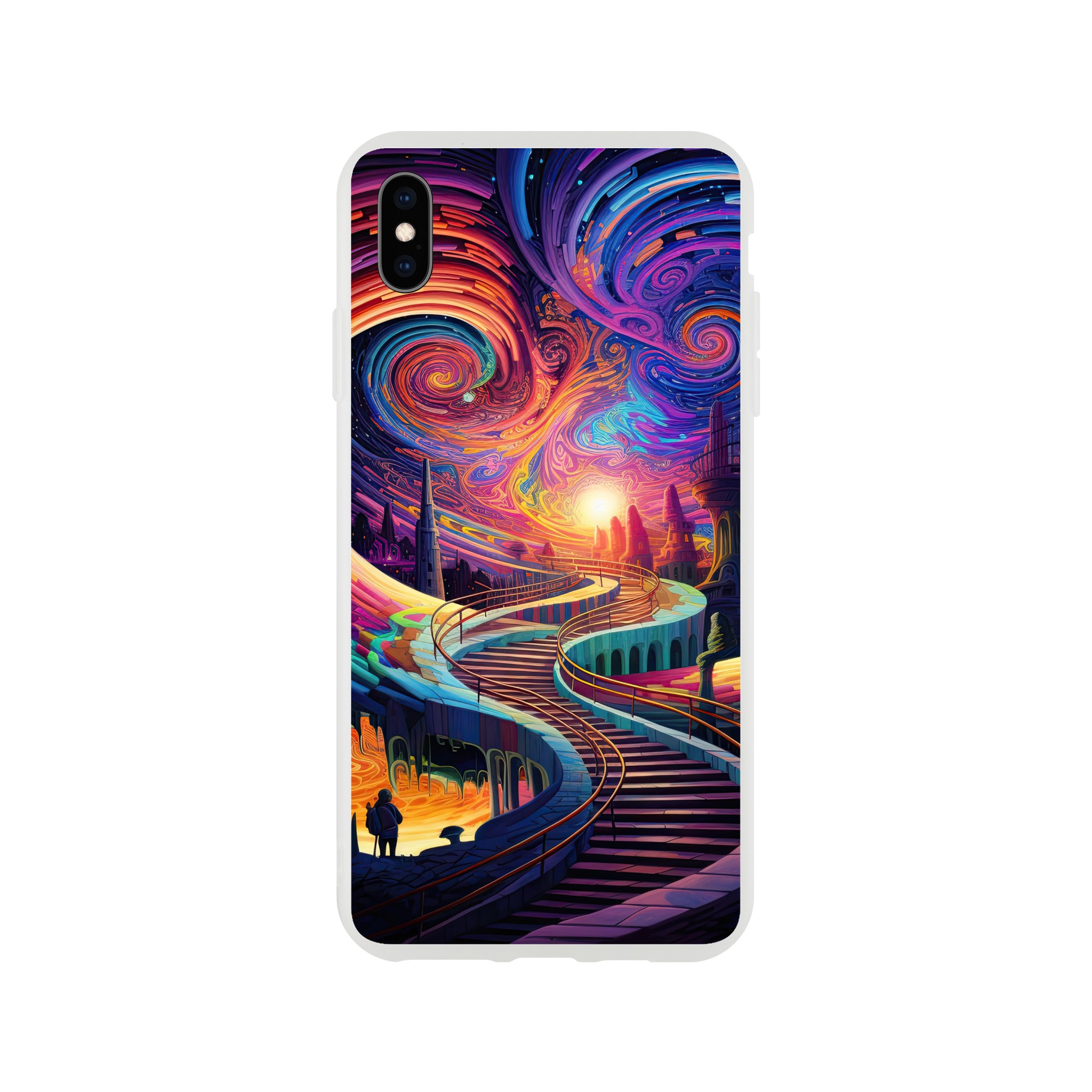 Trippy Colorful Adventure Phone Case – Flexi case, Apple – iPhone XS Max
