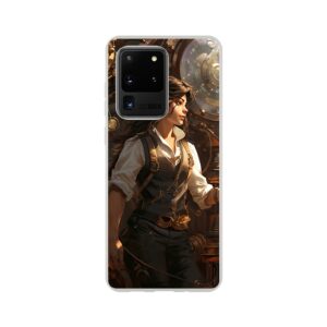 Steampunk Princess Fantasy Phone Case - Flexi case, Samsung - Galaxy S20 Ultra