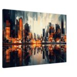 New Dawn - Abstract City Canvas Print