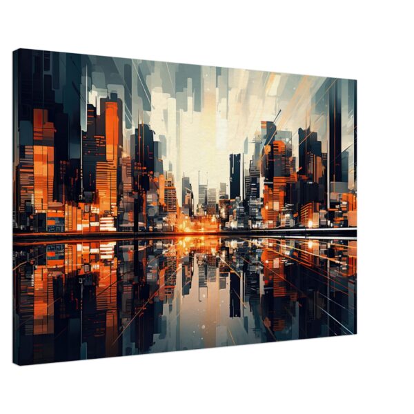 New Dawn - Abstract City Canvas Print New Dawn - Abstract City Canvas Print