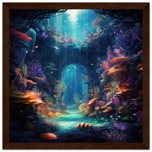 Underwater Paradise Ocean Framed Print
