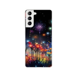 Fireworks and Flowers of Light and Color Phone Case - Flexi case, Samsung - Galaxy S21