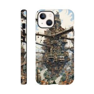 Surreal City Abstract Phone Case - Tough case, Apple - iPhone 13