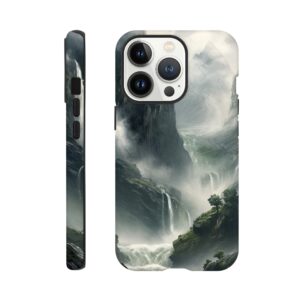 Mountain Waterfalls Rugged Phone Case - Tough case, Apple - iPhone 13 Pro