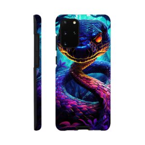 Psychedelic Snake Ultraviolet Colors Phone Case - Tough case, Samsung - Galaxy S20 Plus