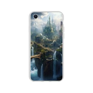 Elven Kingdom Fantasy Landscape Phone Case - Flexi case, Apple - iPhone SE