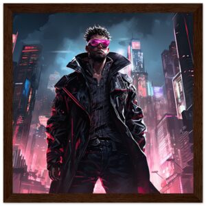 Cool Cyberpunk Dude Framed Print