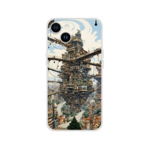 Surreal City Abstract Phone Case - Flexi case, Apple - iPhone 14