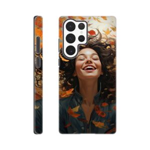 Pure Happiness Joyful Girl Phone Case - Tough case, Samsung - Galaxy S22 Ultra