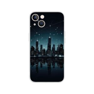 City Skyline Night Constellations Phone Case - Flexi case, Apple - iPhone 13