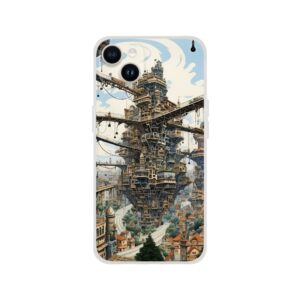 Surreal City Abstract Phone Case - Flexi case, Apple - iPhone 14 Plus