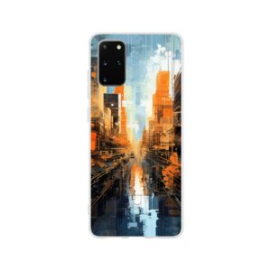 Abstract City Paint Splatter Phone Case - Flexi case, Samsung - Galaxy S20 Plus