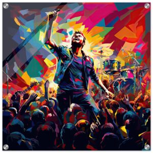 Concert in Color - Pop Art Acrylic Print - 60x60 cm / 24x24″