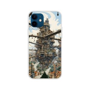 Surreal City Abstract Phone Case - Flexi case, Apple - iPhone 12