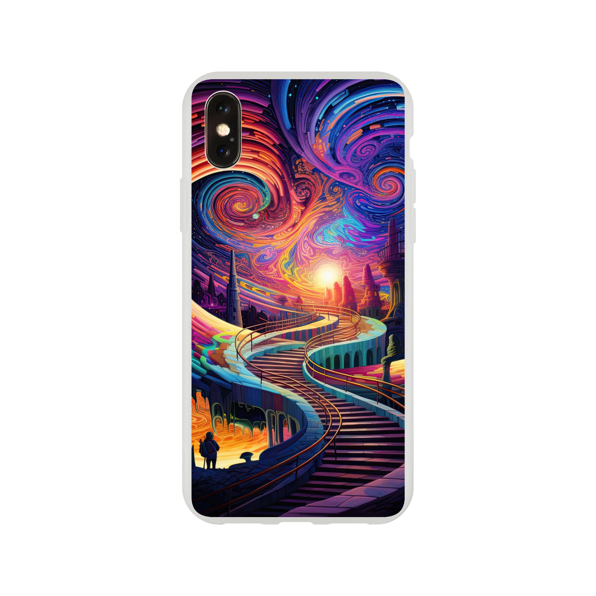 Trippy Colorful Adventure Phone Case – Flexi case, Apple – iPhone XS