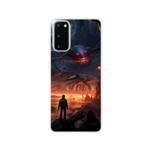 There Be Monsters Sci-fi Phone Case - Flexi case, Samsung - Galaxy S20
