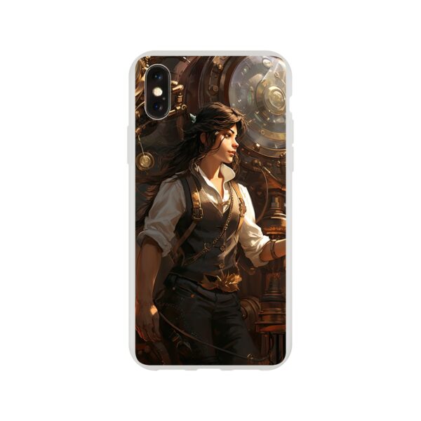 Steampunk Princess Fantasy Phone Case - Flexi case, Apple - iPhone X