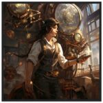 Steampunk Princess Fantasy Framed Print