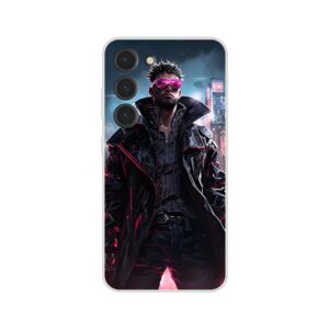 Cool Cyberpunk Dude Phone Case - Flexi case, Samsung - Galaxy S23
