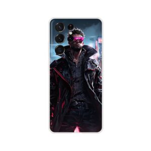 Cool Cyberpunk Dude Phone Case - Flexi case, Samsung - Galaxy S21 Ultra