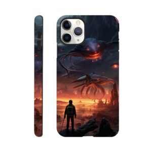 There Be Monsters Sci-fi Phone Case - Tough case, Apple - iPhone 11 Pro Max
