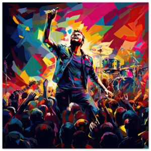 Concert in Color - Pop Art Poster - 25x25 cm / 10x10″
