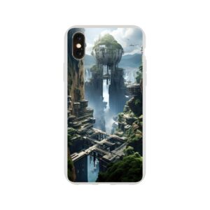 Sci-Fi Concept World Phone Case - Flexi case, Apple - iPhone XS
