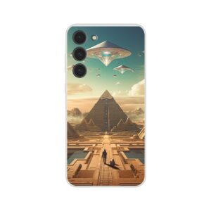 Sci-Fi Futuristic Egypt Phone Case - Flexi case, Samsung - Galaxy S23 Plus