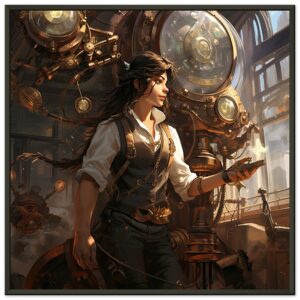 Steampunk Princess Fantasy Framed Print