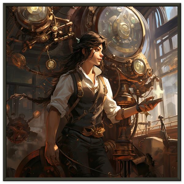 Steampunk Princess Fantasy Framed Print