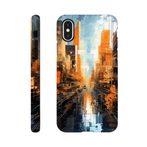 Abstract City Paint Splatter Phone Case - Tough case, Apple - iPhone X