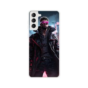 Cool Cyberpunk Dude Phone Case - Flexi case, Samsung - Galaxy S21 Plus
