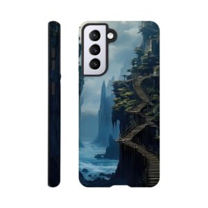 Cliffside Kingdom Landscape Phone Case - Tough case, Samsung - Galaxy S21